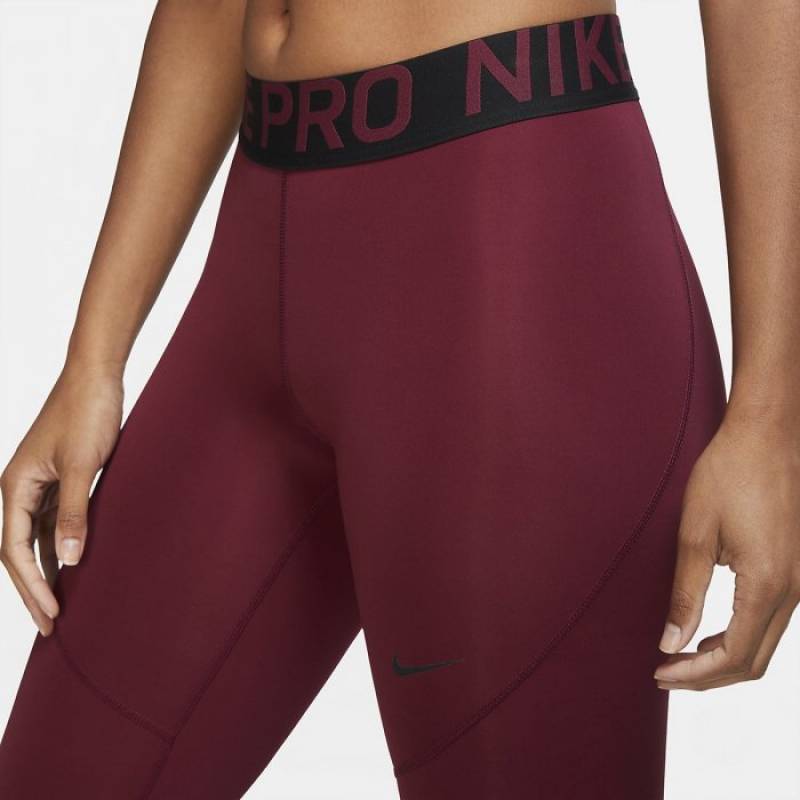 Dámské legíny Nike Pro - DARK BEETROOT