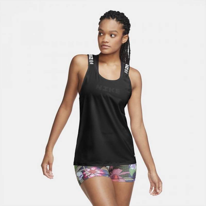 Woman top Nike ICNCLSH ELASTKIA black