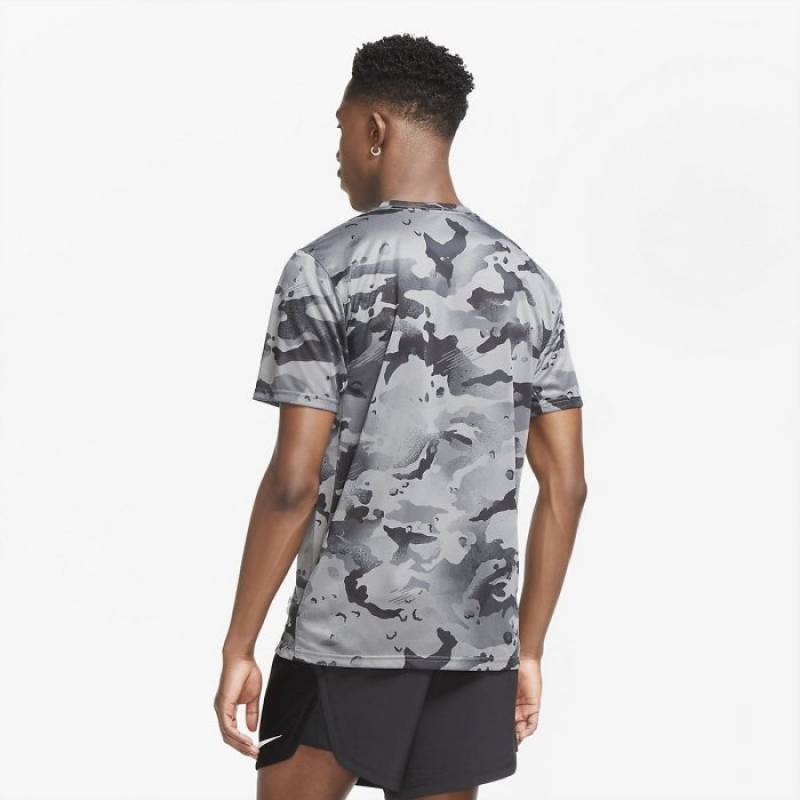 Herren T-Shirt Camo Training - grau 
