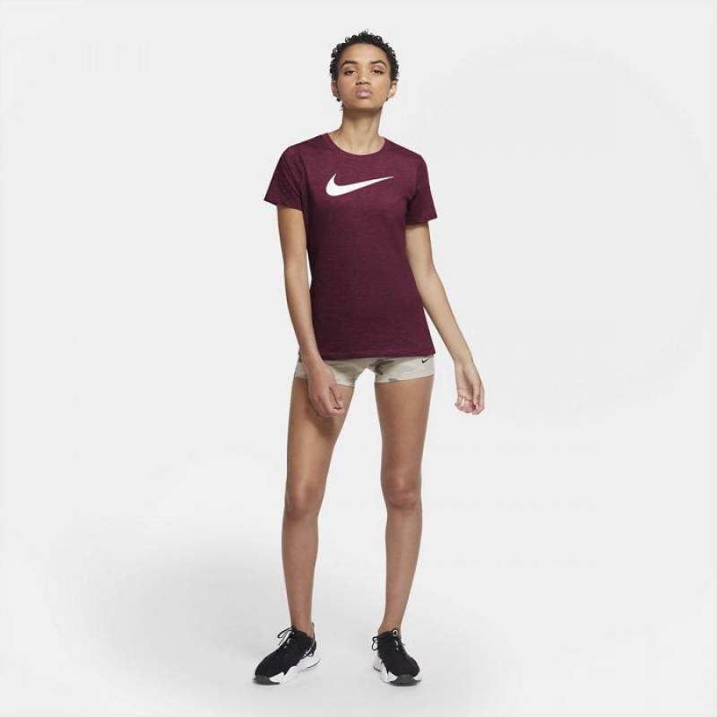 Dámské tréninkové tričko Nike Dri-FIT berry