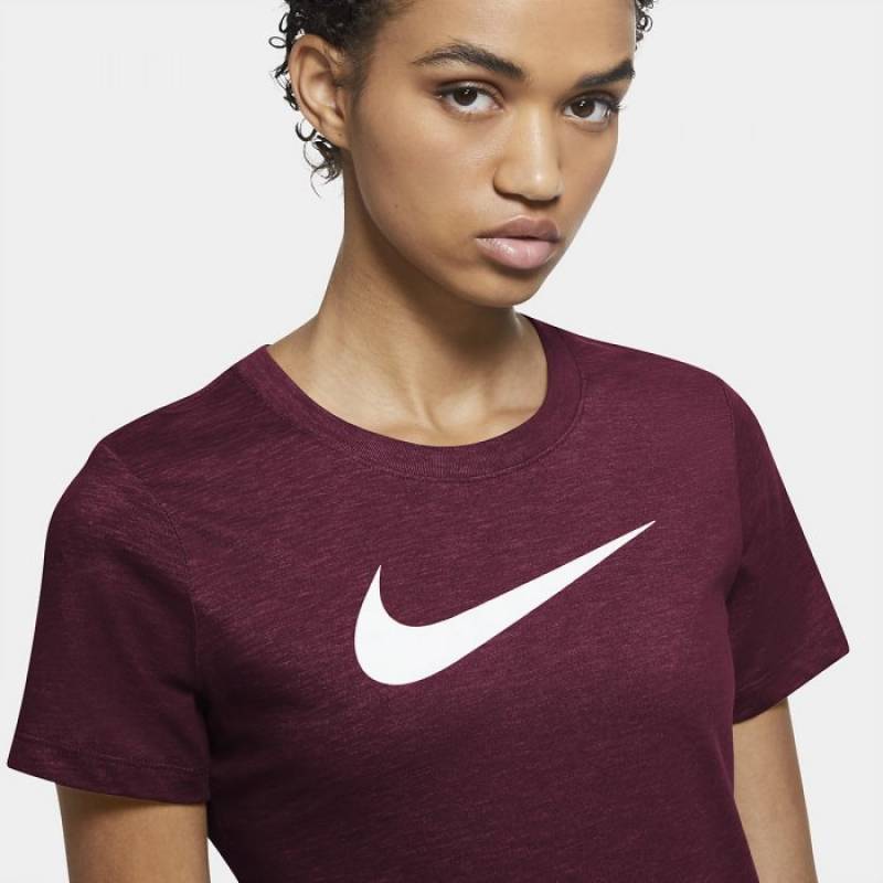 Dámské tréninkové tričko Nike Dri-FIT berry