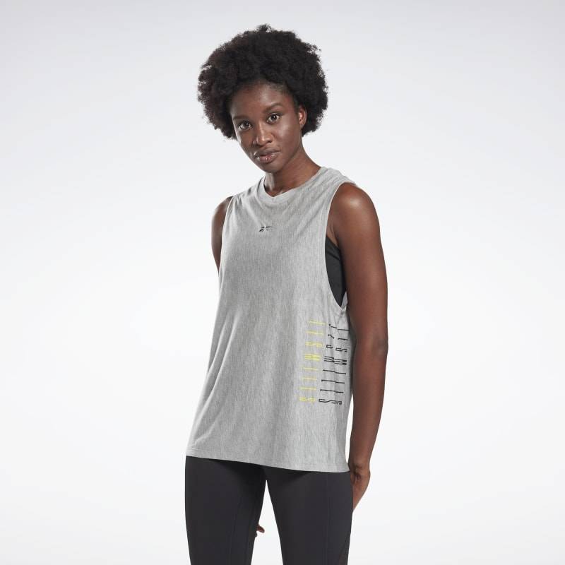 Dámský top Les Mills Gaphic Muscle Tank - GE1015