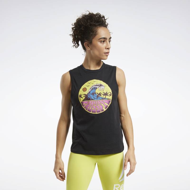 Woman T-Shirt Reebok CrossFit Tidal Wave Muscle - FU2549