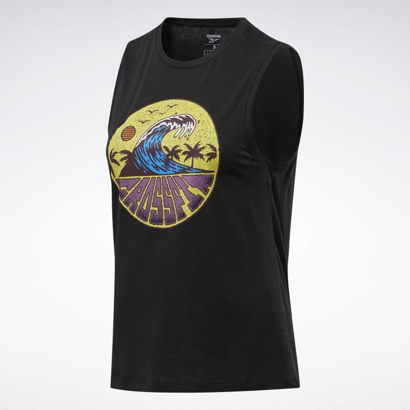 Woman T-Shirt Reebok CrossFit Tidal Wave Muscle - FU2549