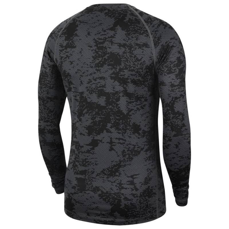 Herren T-Shirt , langarm, camo grau
