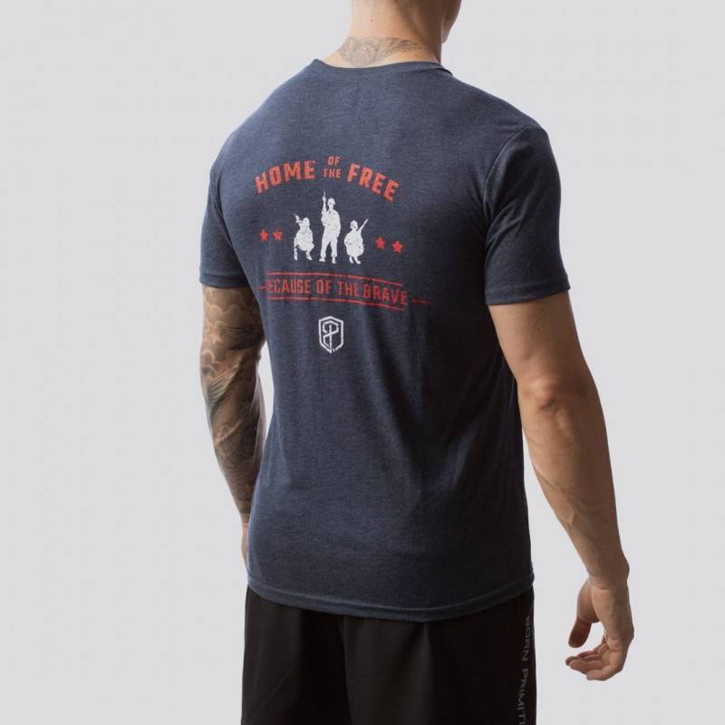 Man T-Shirt The American Protector 2.0 T-Shirt (Navy)