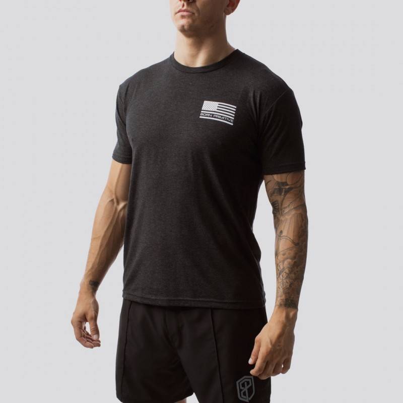Man T-Shirt The American Protector 2.0 T-Shirt (Black)