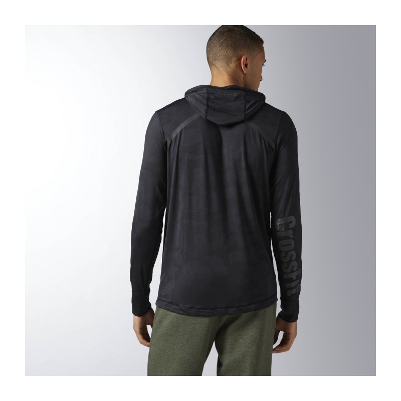 Pánská mikina CrossFit JACQUARD HOODY BK1086