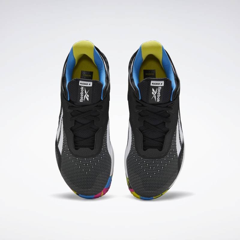 Pánské boty Reebok Nano X - Černá/Modrá/Chartreuse - FW8127