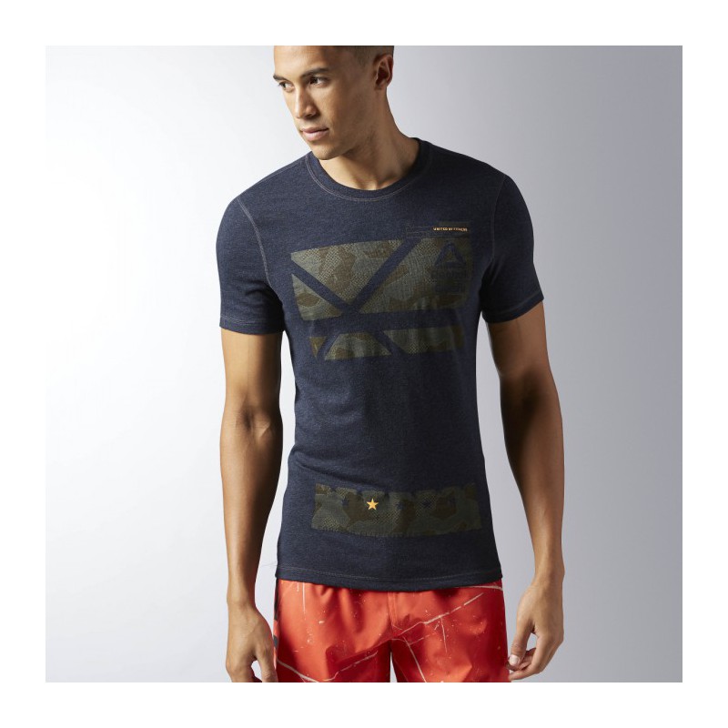 Pánské tričko crossfit POLY BLEND G1 BK1096