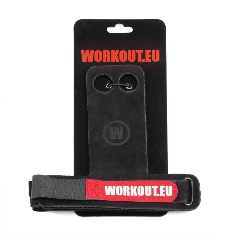 Mozolníky WORKOUT - 2 prstý - černý kožený