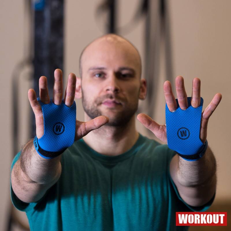 Mozolníky WORKOUT - 3 prstý - modrý