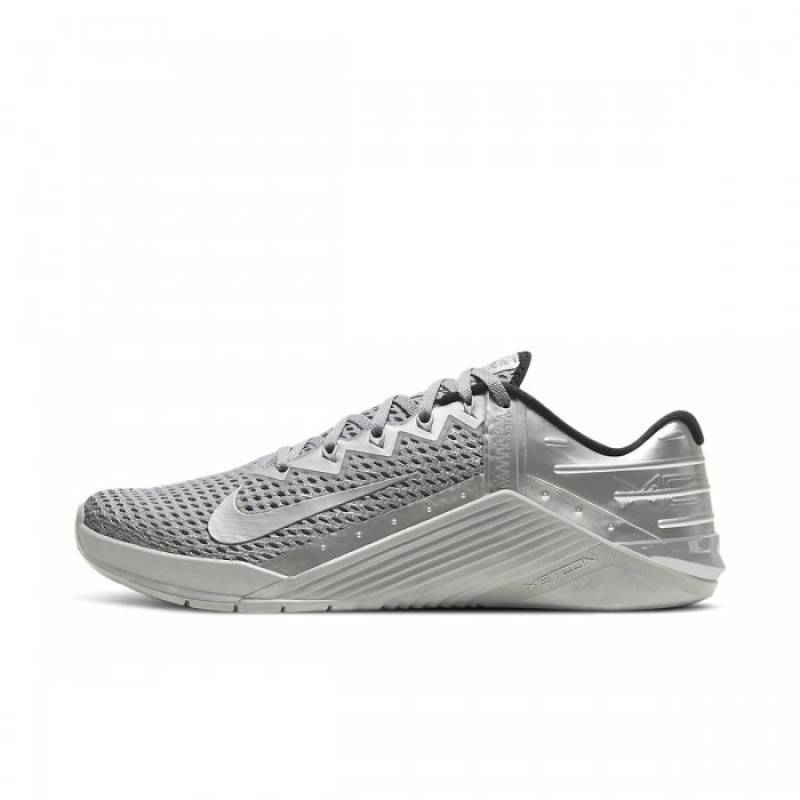 Tréninkové boty Nike Metcon 6 Premium - Metallic Silver