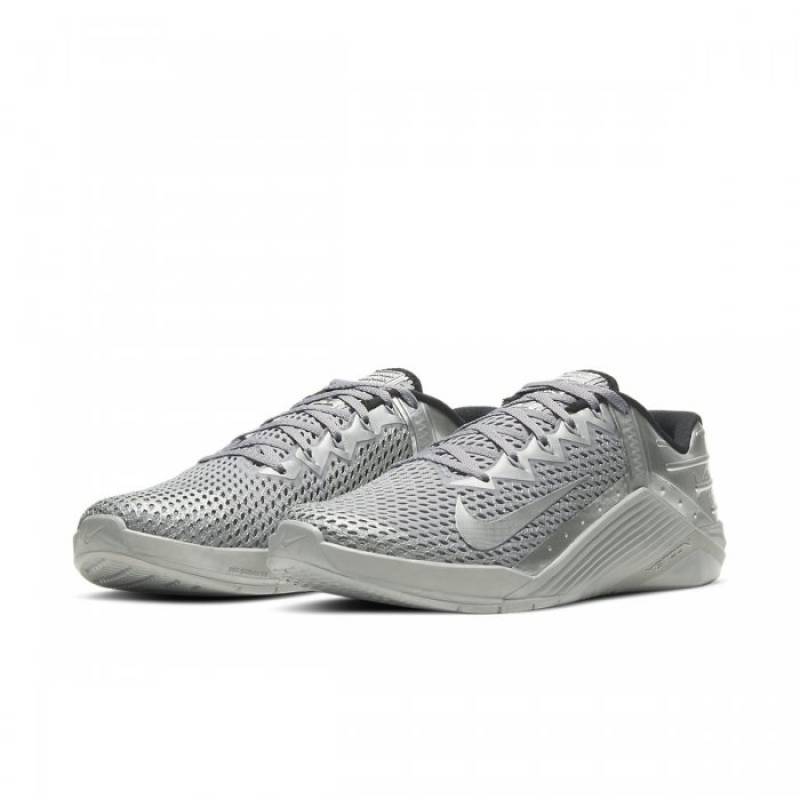 Trainingsschuhe Nike Metcon 6 Premium - metallic silber