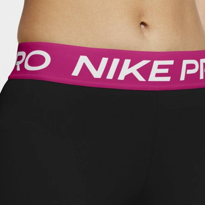 Damenshorts Nike Pro 13 CM - schwarz/rosa