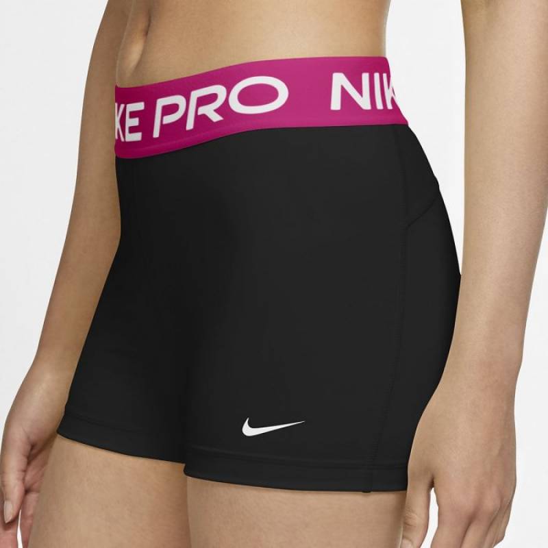 Woman 13cm Shorts Nike Pro black/růžová
