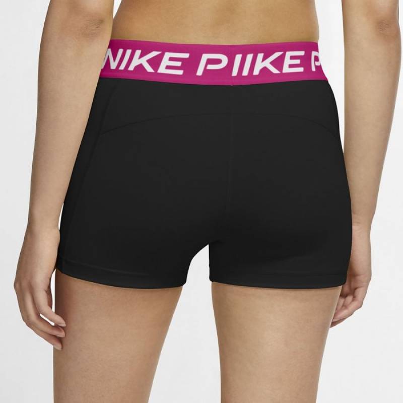 Woman 13cm Shorts Nike Pro black/růžová
