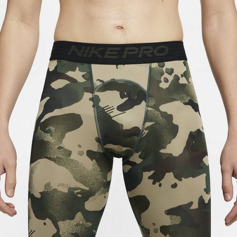 Herrenleggings Nike Pro 3/4 - camo