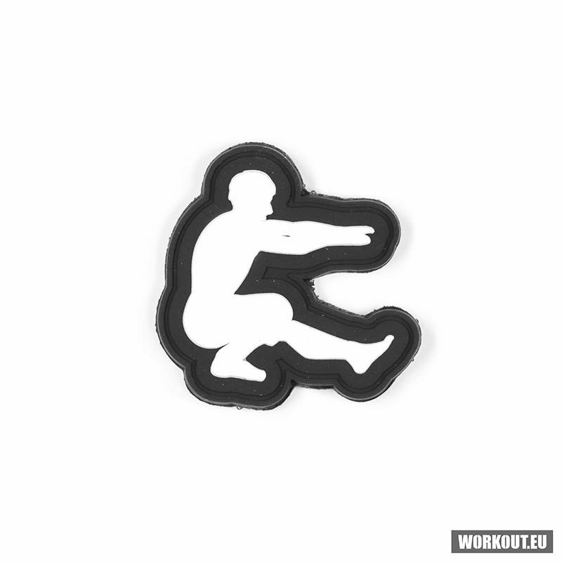 Velcro patch WORKOUT - Pistol squat 5 x 5 cm