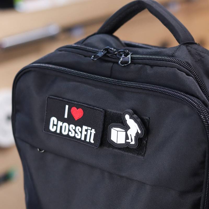 Nášivka se suchým zipem WORKOUT - Box jump 5 x 5 cm 