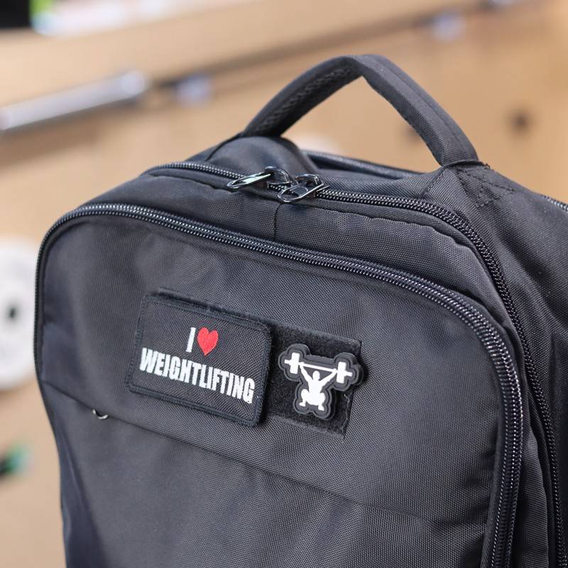 Rubber Velcro patch WORKOUT - Snatch 6 x 4 cm