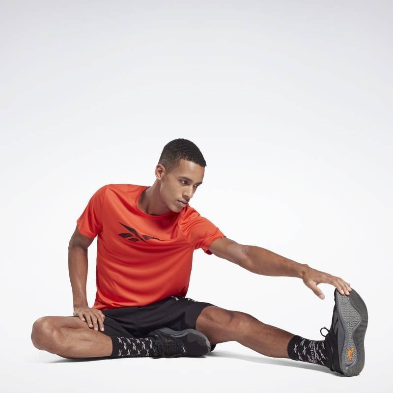 Herren T-Shirt Workout POLY GRAPHIC SS TEE - GJ0896