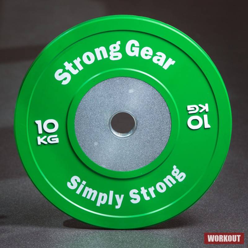 Hantelscheibe Bumper - 10 kg grün