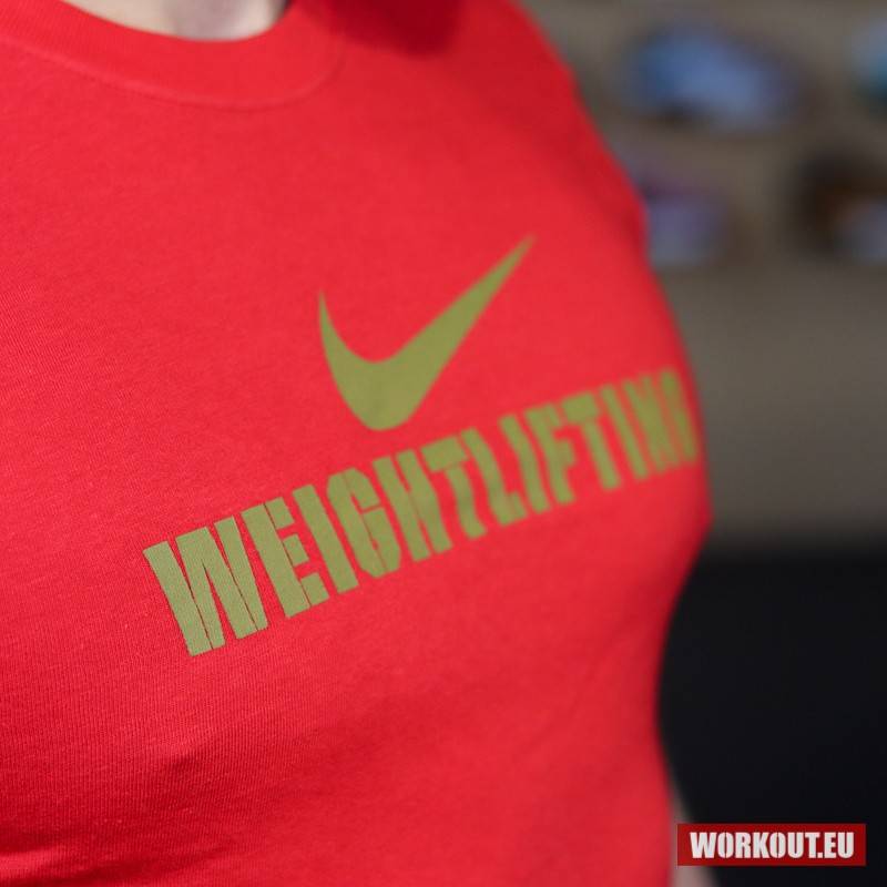 Pánské tričko Nike Weightlifting - Red/Gold
