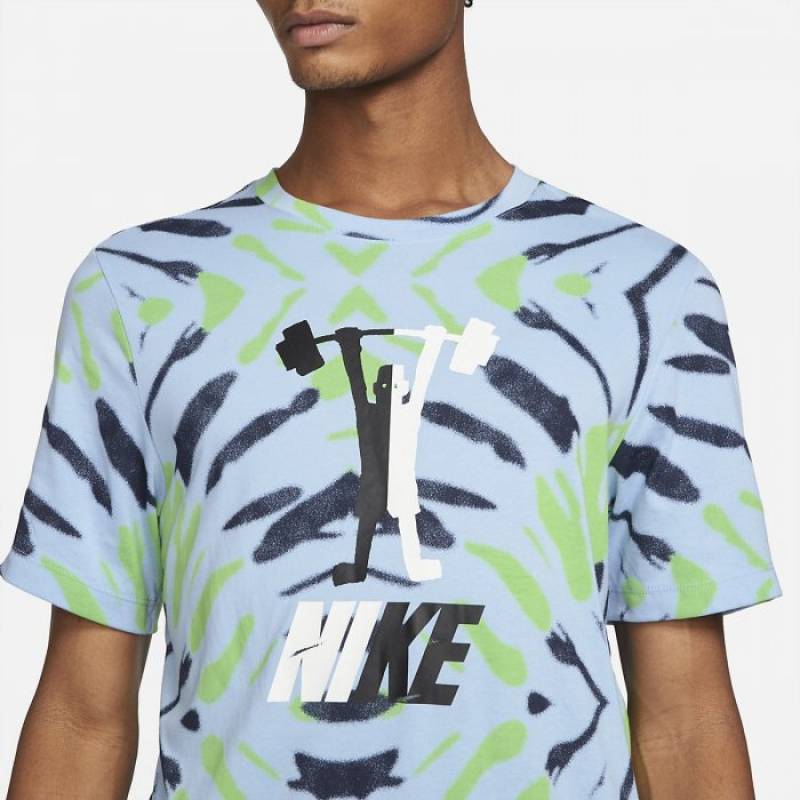 Man T-Shirt Nike Dri Fit Festival - Blue
