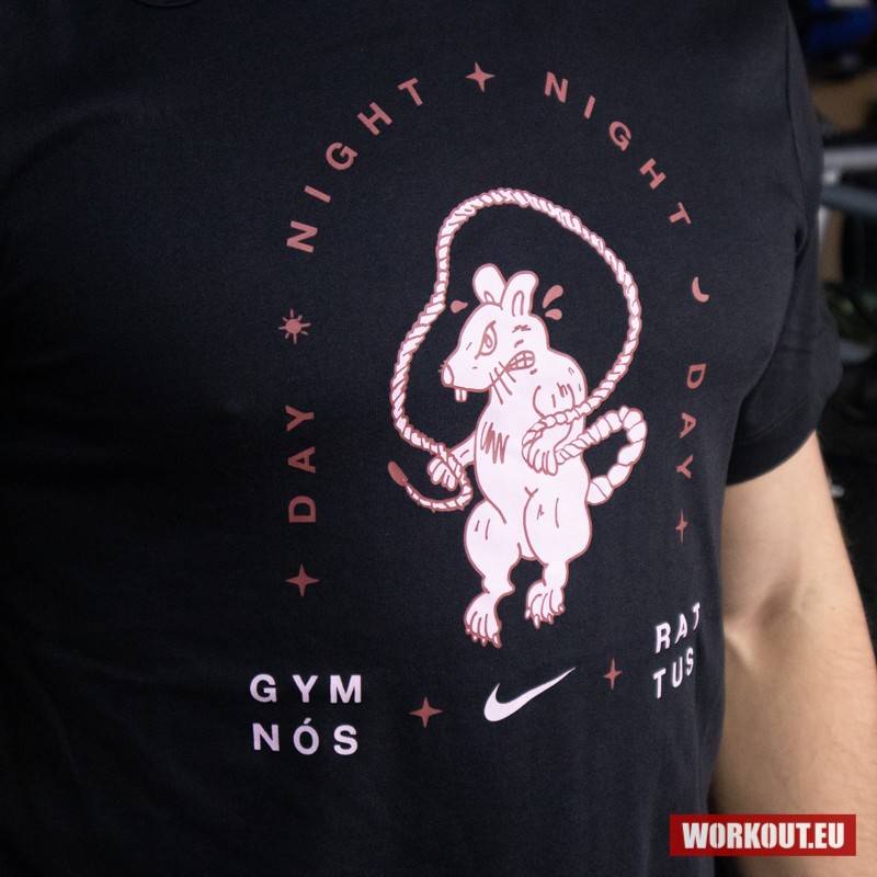 Pánské tričko Nike Dri Fit Gym Rat - Black 