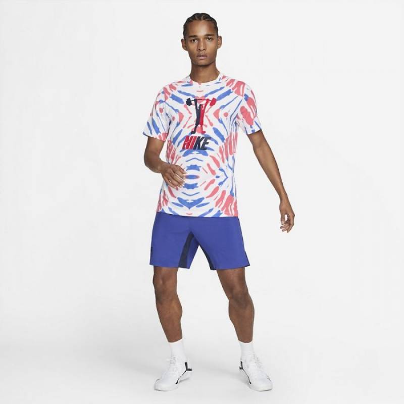 Man T-Shirt Nike Dri Fit Festival - White