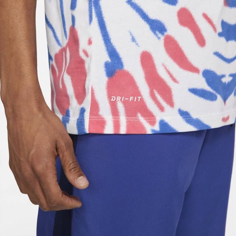 Man T-Shirt Nike Dri Fit Festival - White