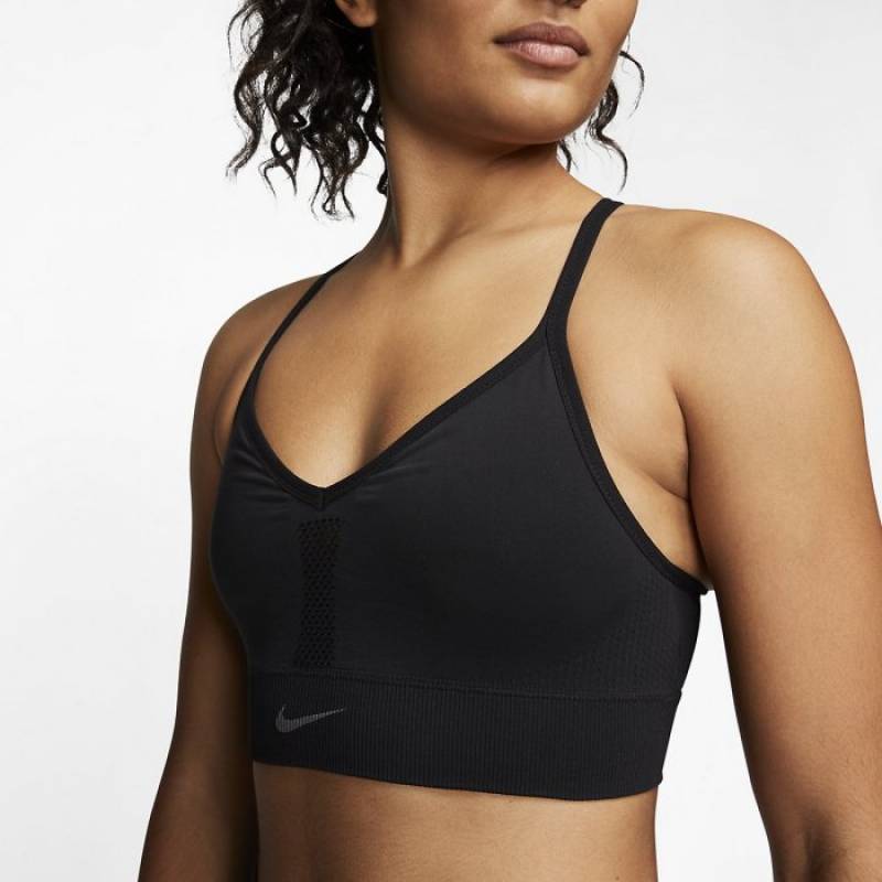 Dámská podprsenka Nike Indy - Black/DK Smoke Grey