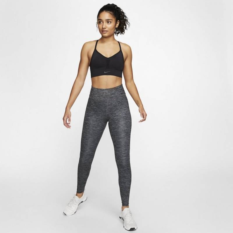 Woman Bra Nike Indy - Black/DK Smoke Grey