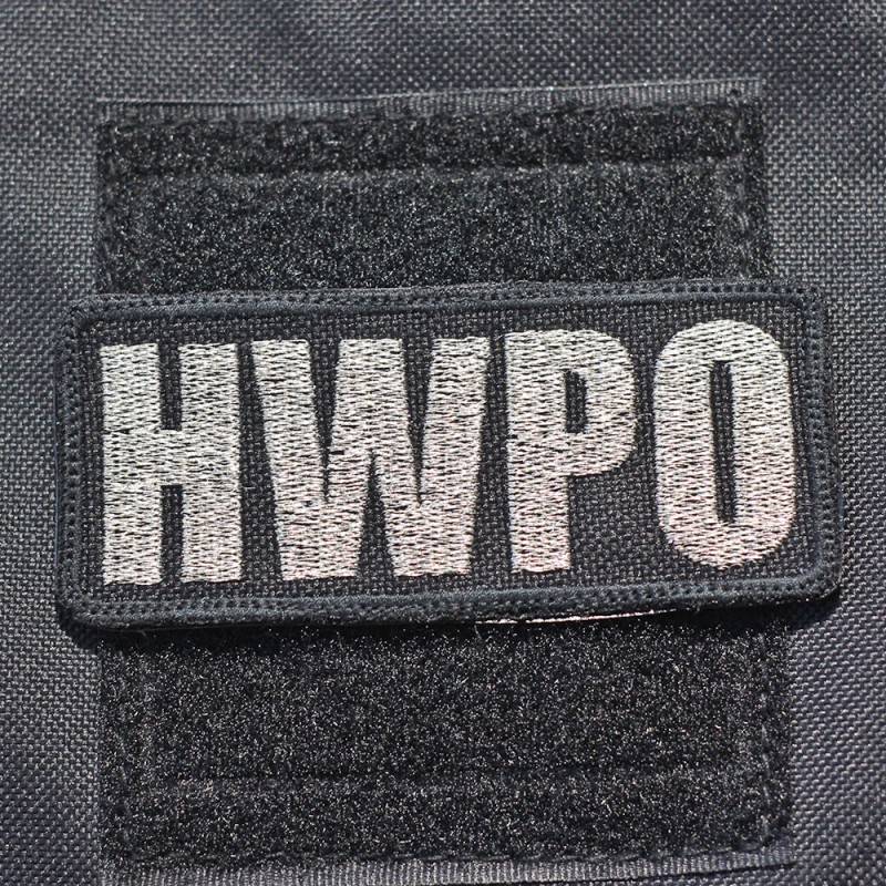 Nášivka HWPO metalická stříbrná - lesk