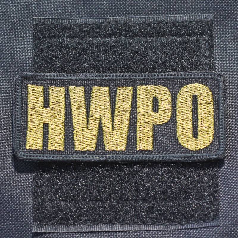 Velcro patch HWPO metalic gold