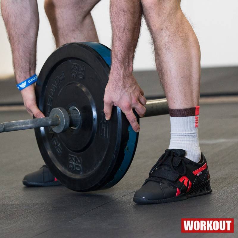 Vzpěračské boty WORKOUT - black/red