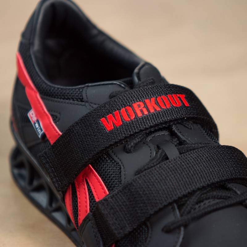 Vzpěračské boty WORKOUT - black/red