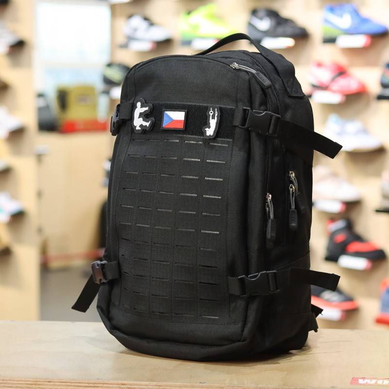 Tactical training bag with MOLLE system - black