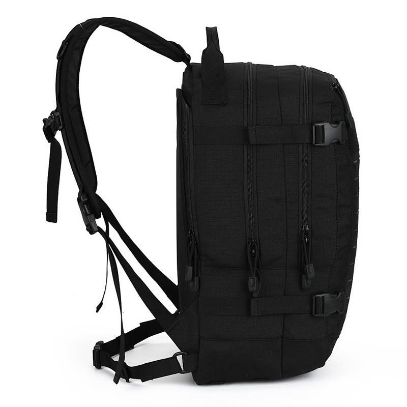 Tactical training bag with MOLLE system - black