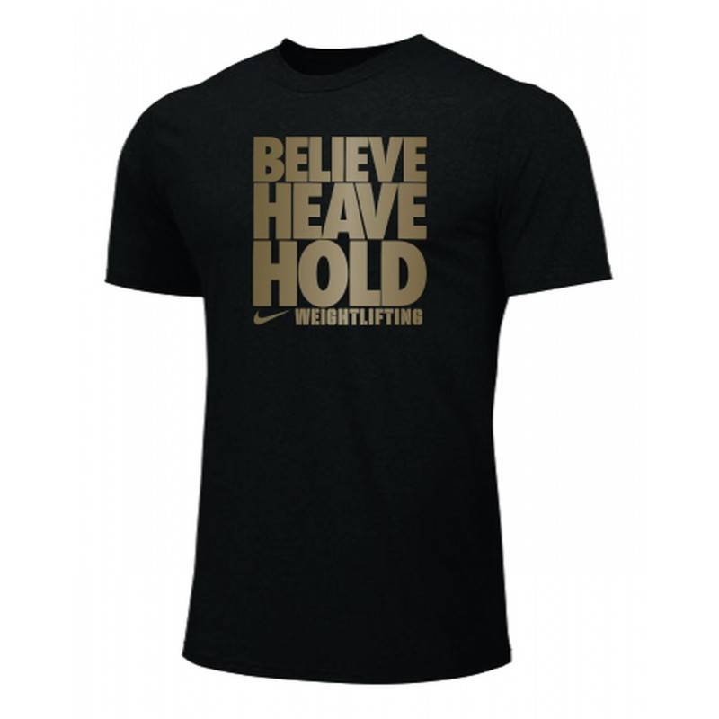 Man T-Shirt Nike Believe heave hold - black