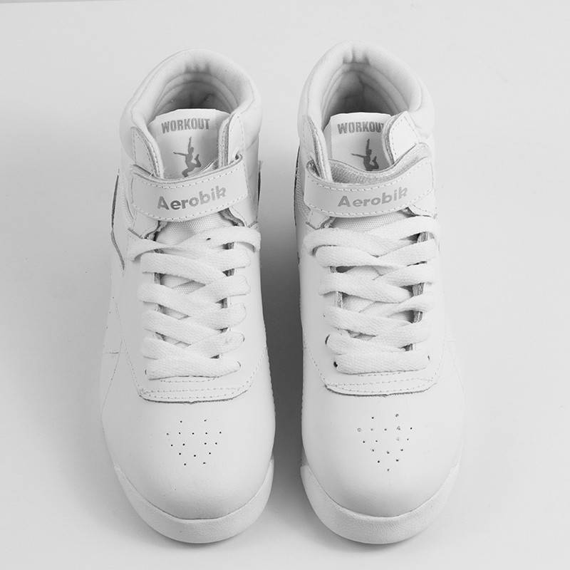 Kids white shoes for aerobics