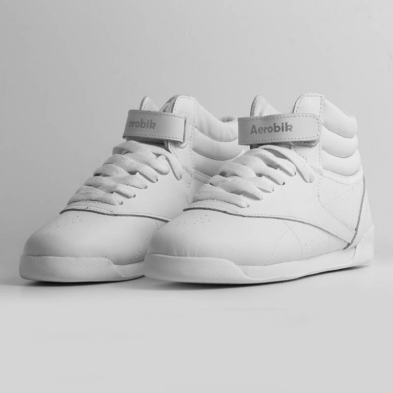 Kids white shoes for aerobics