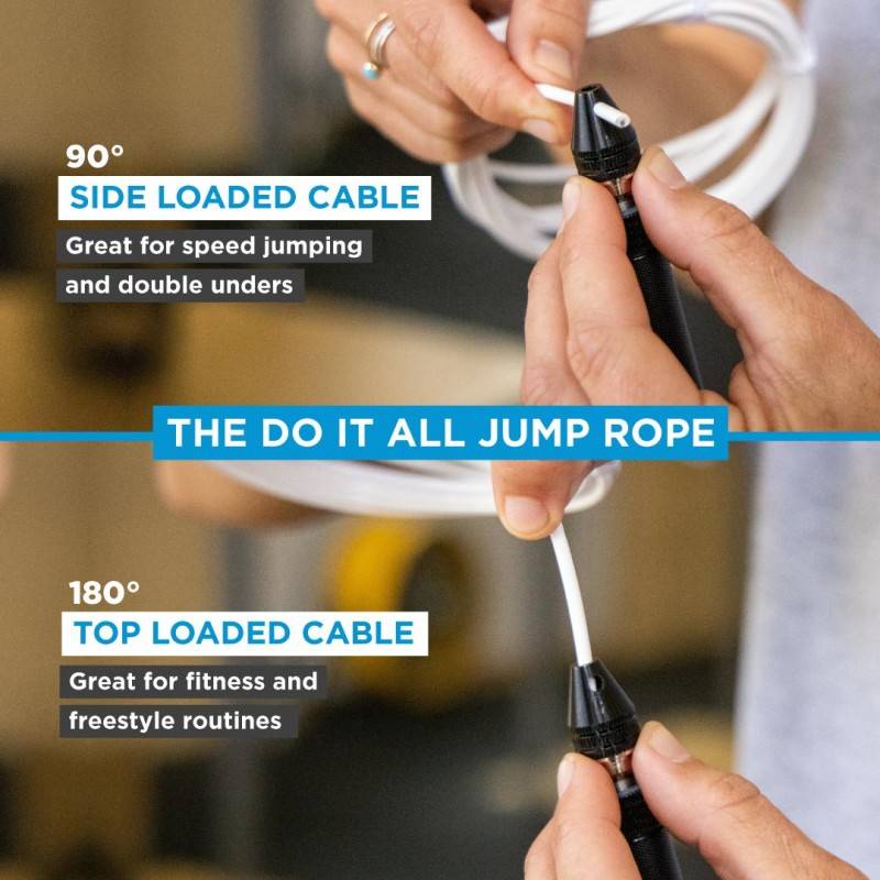 Elite speed rope ELITE SRS Bullet FIT Rope Black/blue