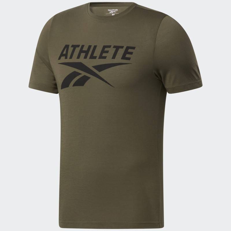 Pánské tričko Reebok Athlete Tee - zelené