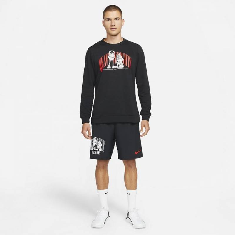 Herren Trainingshoodie WEIGHTLIFTING schwarz