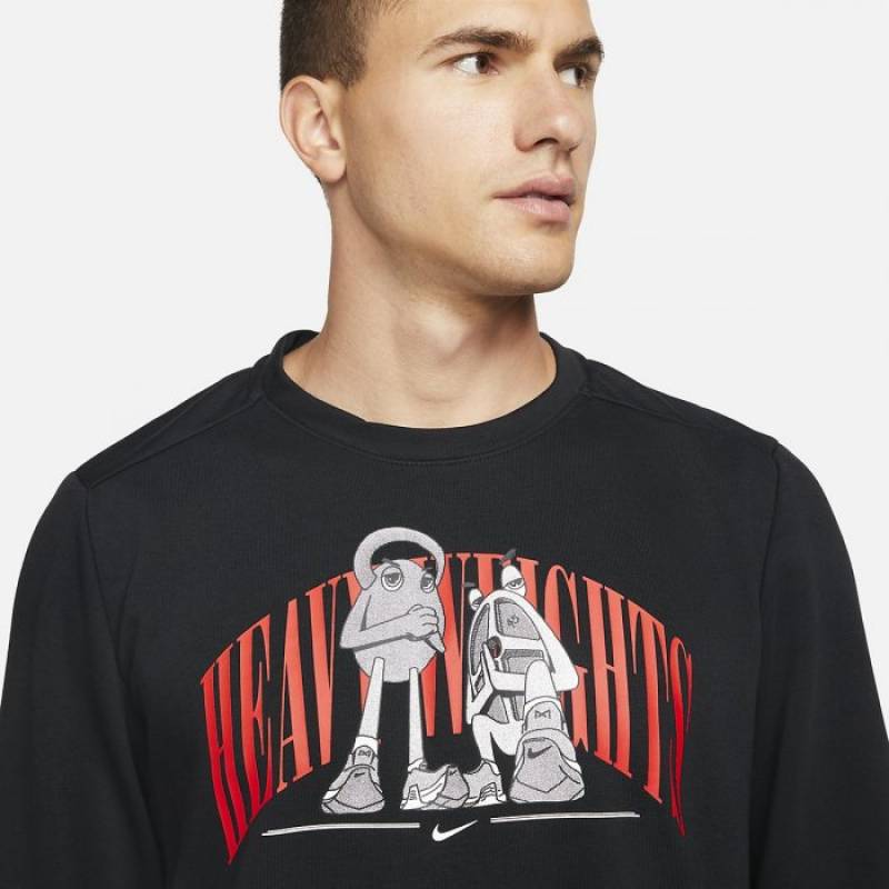 Herren Trainingshoodie WEIGHTLIFTING schwarz