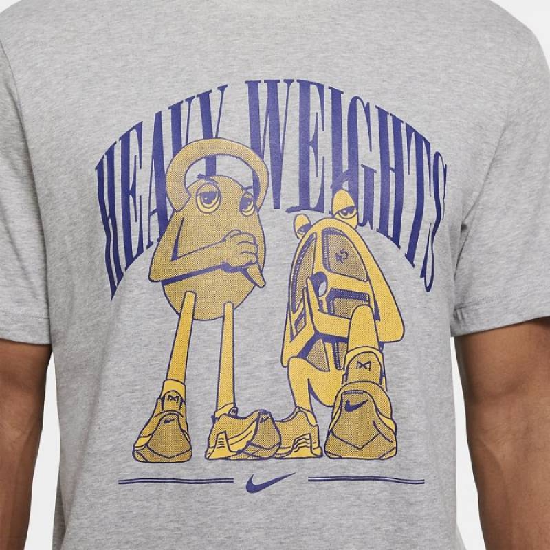 Pánské tričko Nike heavy weight - šedé