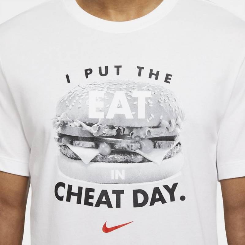 Pánské tričko Nike Cheat day - white