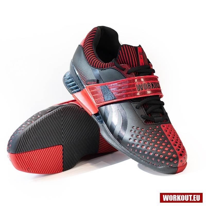 Boty na vzpírání WORKOUT 2.0 - black/red
